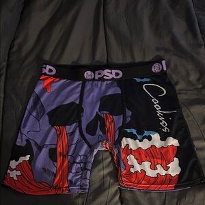 PSD Skull and Lava Boxer Briefs - Purple, Red, Black